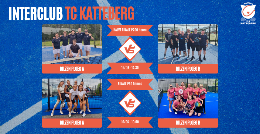 Unieke halve finale en finale bij TC Katteberg
